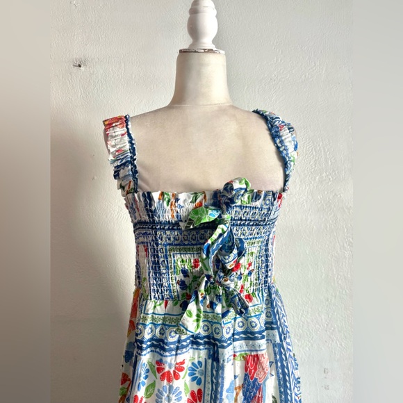 ☀️50% Off! Summer Sale☀️FARM RIO Tropical Tiles Maxi Dress - Picture 3 of 11